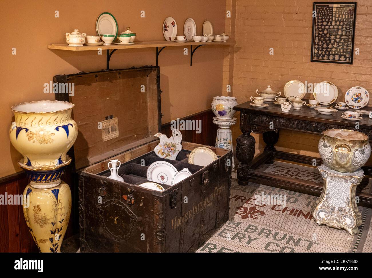 Musée de la céramique la capitale de la poterie des États-Unis à East Liverpool Ohio Banque D'Images