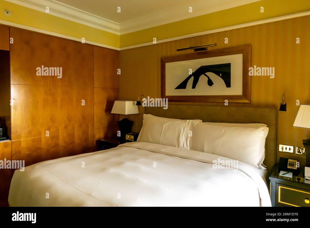 Chambre de luxe dans l'hôtel Ritz-Carlton Bahreïn Banque D'Images