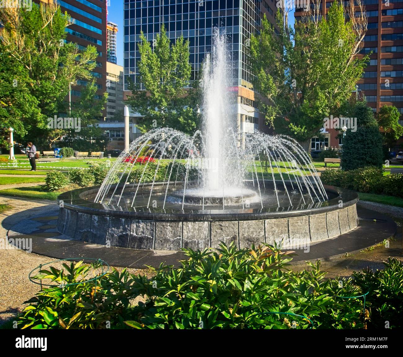 HDR Central Memorial Park Calgary Alberta Banque D'Images