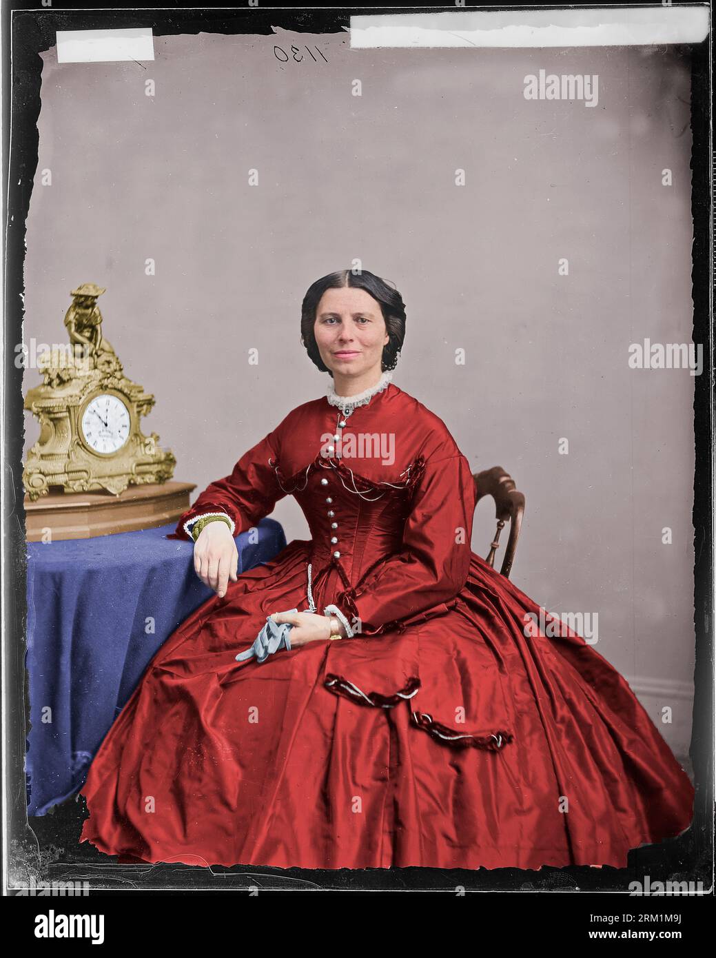 Mlle Clara Barton. Cet élément documente la période de temps d'environ 1860–ca. 1865. Banque D'Images