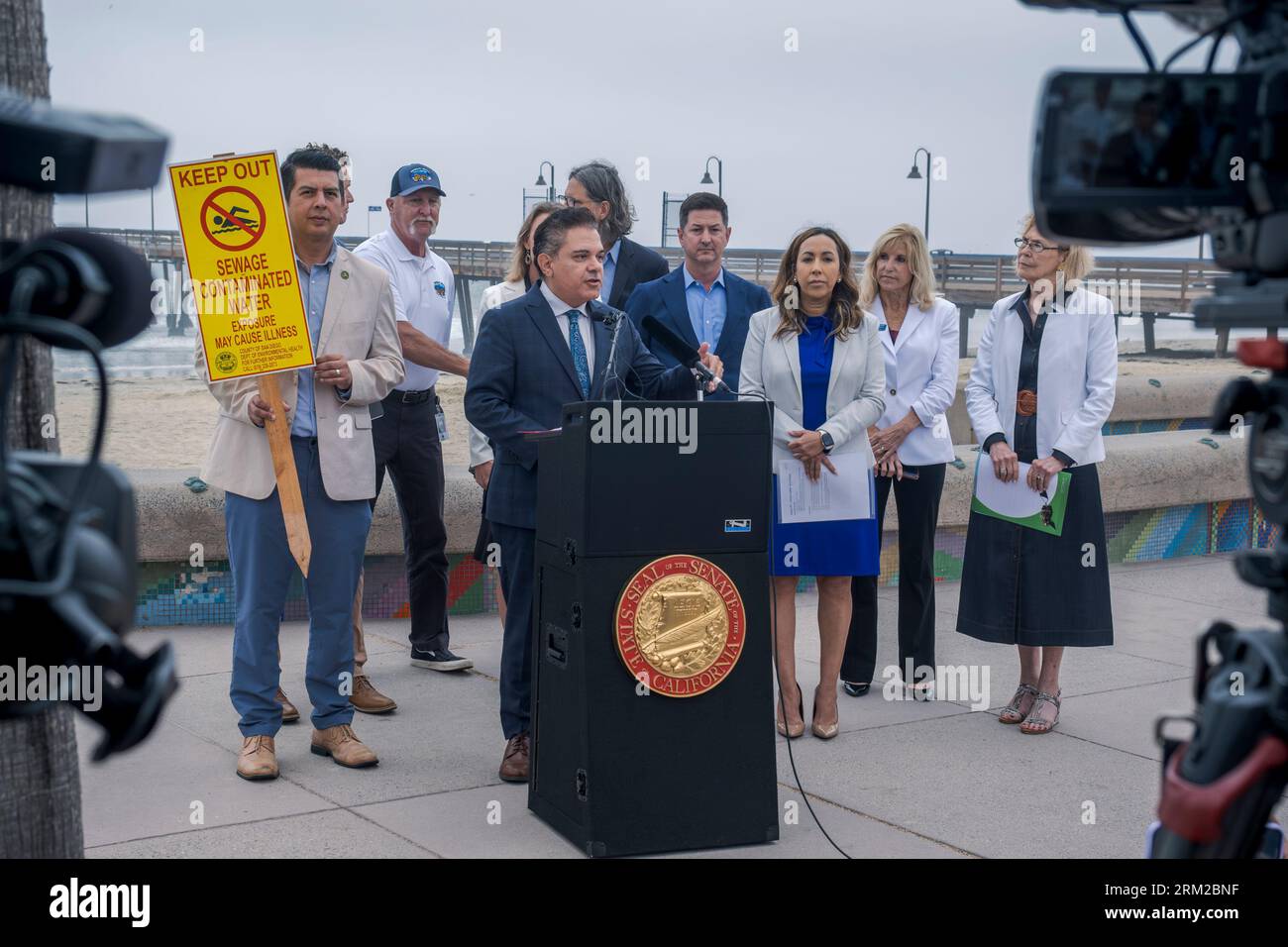 San Diego, ÉtatsUnis. 25 août 2023. Le sénateur Steve Padilla (DSan
