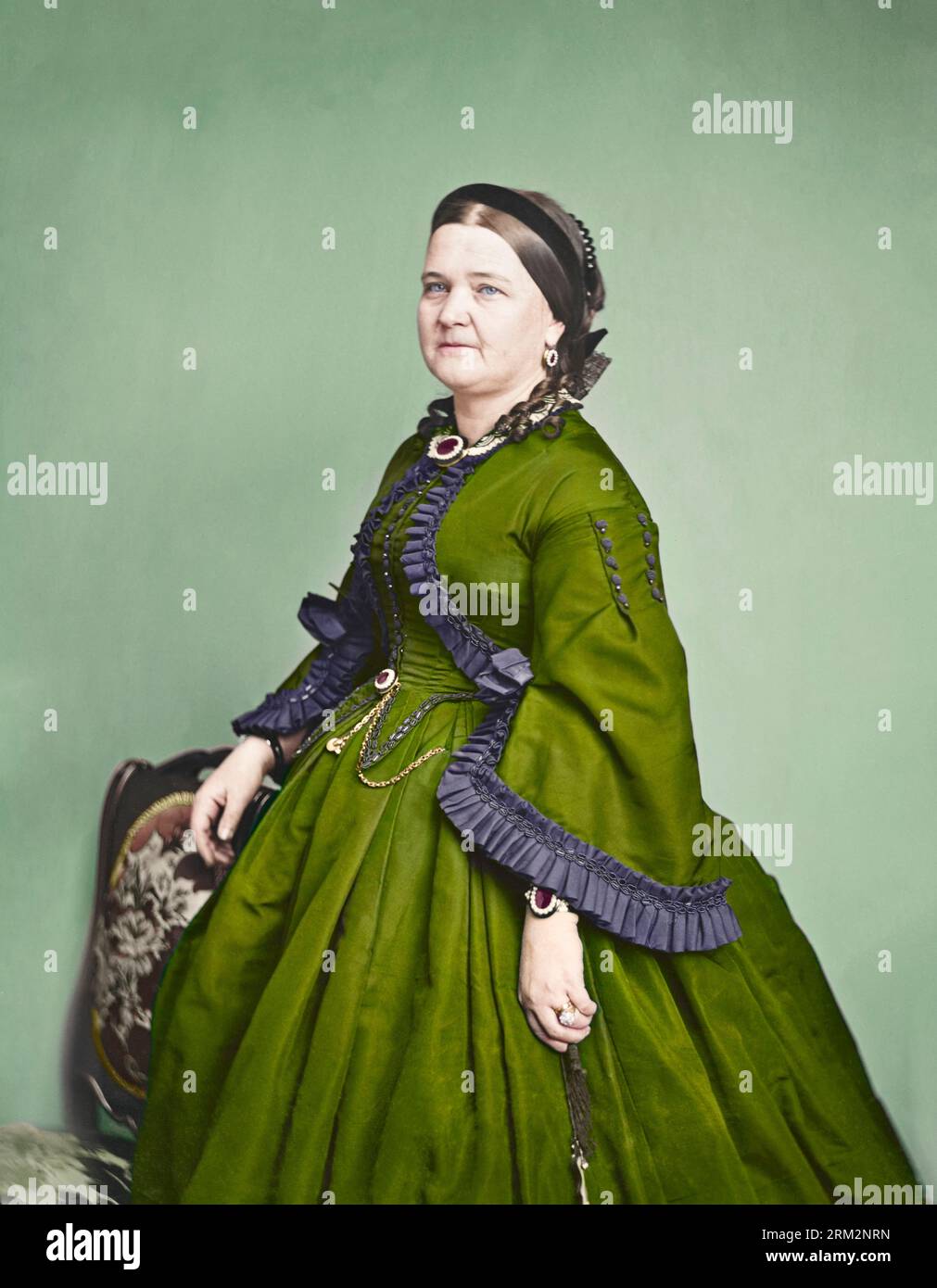 Mary Todd Lincoln circa 1860-70. Banque D'Images