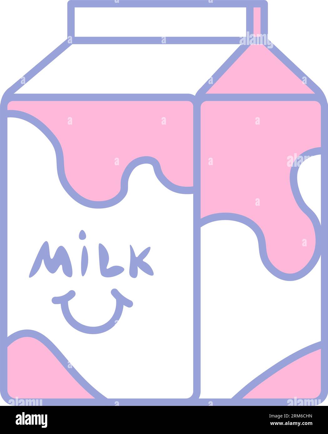 Emballage de lait, produits laitiers pour l'alimentation des bébés Illustration de Vecteur