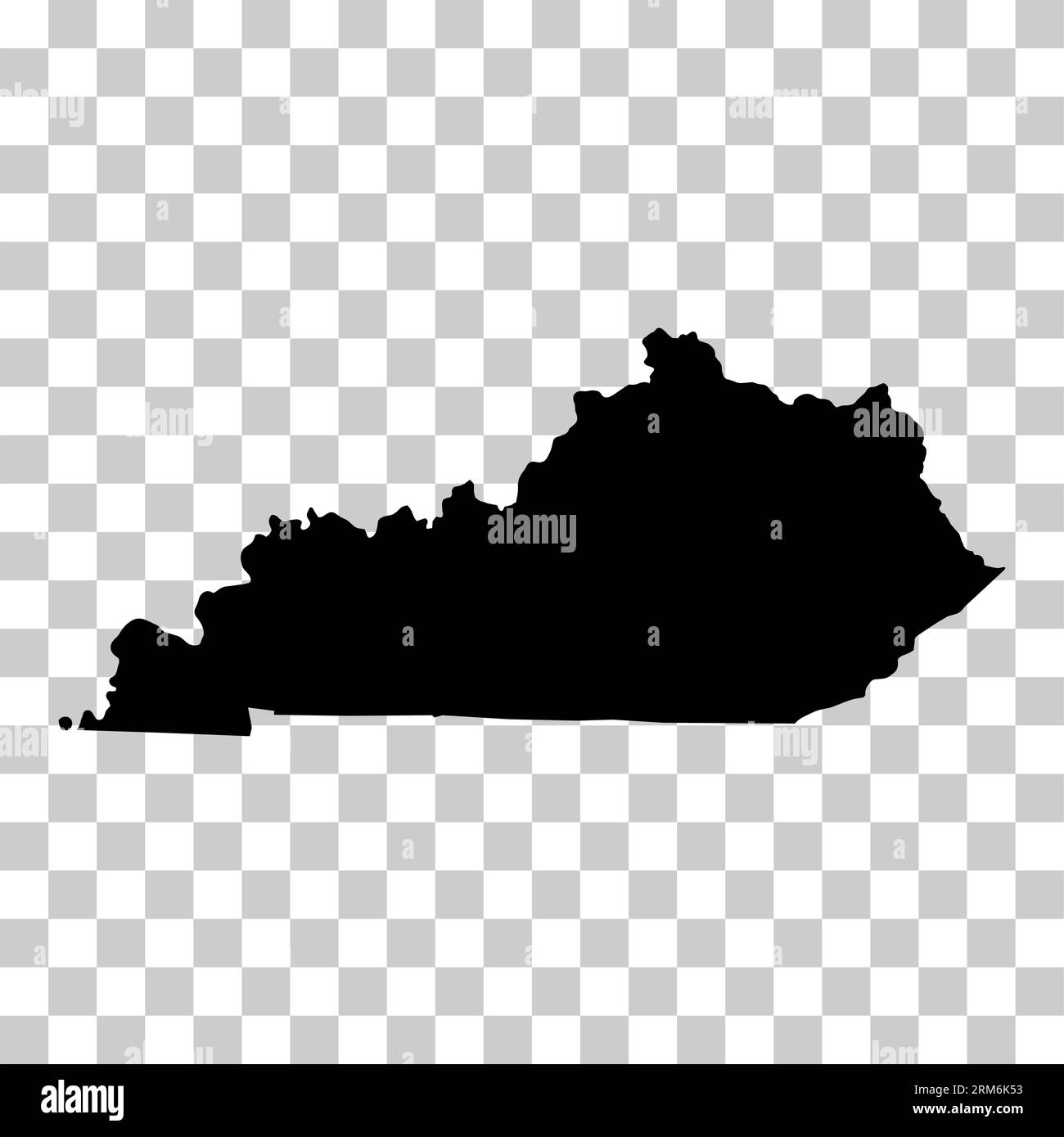 Kentucky MAP SHAPE, états-unis d'amérique. Illustration vectorielle de symbole d'icône de concept plat . Illustration de Vecteur