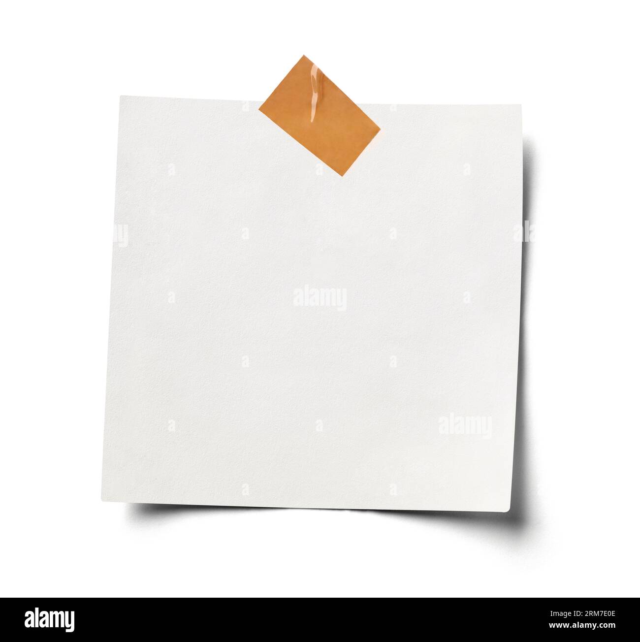 message papier rappel de note blanc arrière-plan bureau affaires blanc vide page étiquette ruban adhésif Banque D'Images