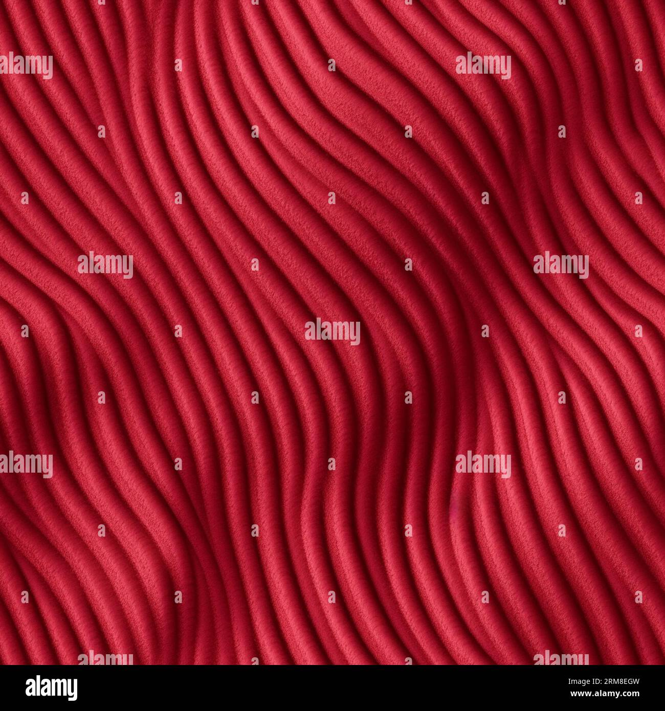 Texture de tissu textile rouge clair velours sans couture Banque D'Images