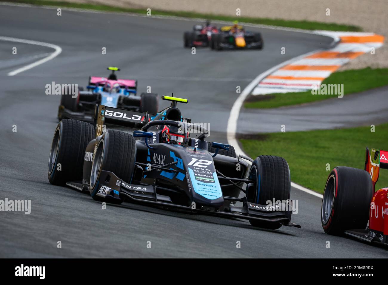 12 LECLERC Arthur (mco), DAMS, Dallara F2, action lors de la 11e manche du Championnat FIA de Formule 2 2023 du 25 au 28 août 2023 sur le circuit de Zandvoort, à Zandvoort, pays-Bas Banque D'Images