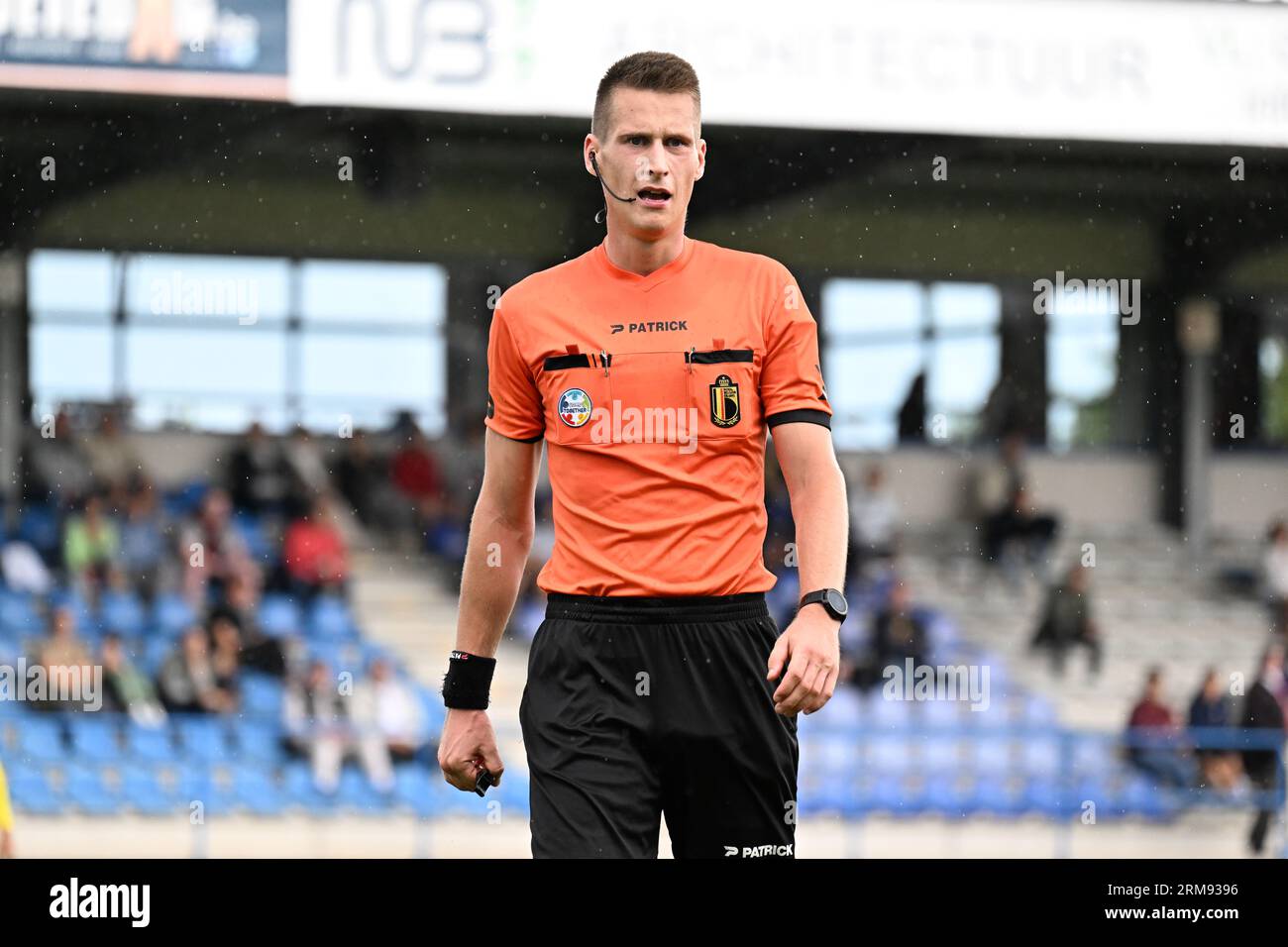 Denderleeuw, Belgique. 27 août 2023. Simon Bourdeaud'hui lors de la Challenger Pro League saison 2023 - 2024 match jour 3 match entre FCV Dender EH et Lierse Kempenzonen le 27 août 2023 à Denderleeuw, Belgique. (Photo de Maarten Straetemans) crédit : Sportpix/Alamy Live News Banque D'Images