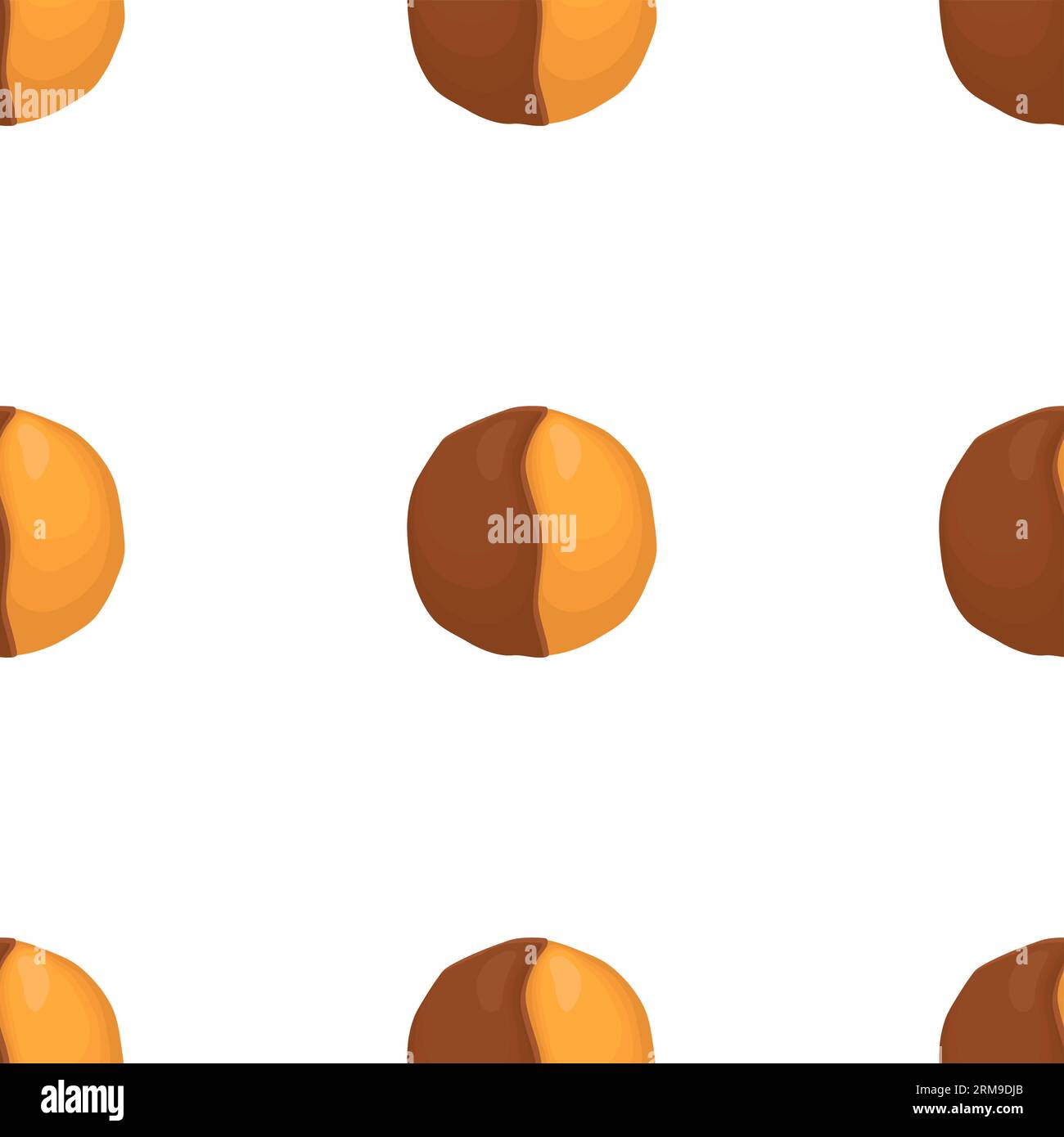 Pattern fait maison biscuit différents goût dans la pâtisserie biscuit, pattern cookie consiste en la collection naturelle savoureuse biscuit de la nourriture accessoire de pâtisserie, patte Illustration de Vecteur