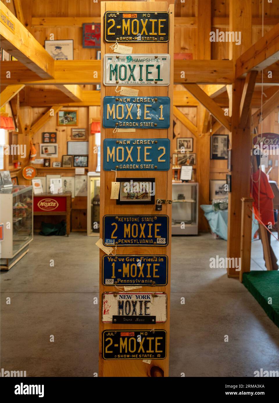 Musée de soda Moxie au parc d'expositions Union dans Union Maine Banque D'Images
