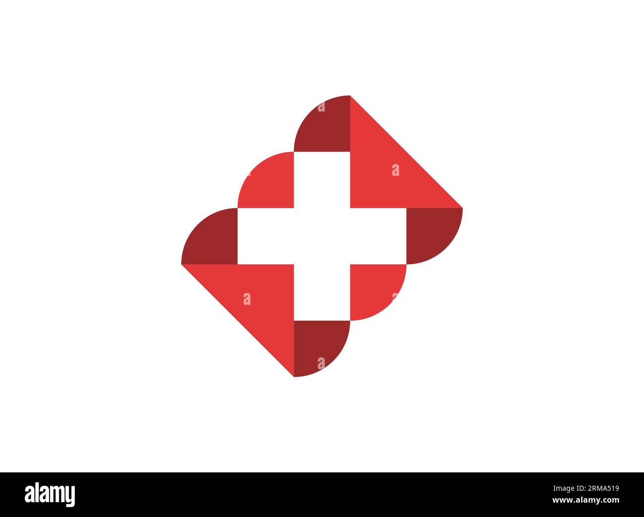 modèle de conception de logo de clinique de soins de santé médicale pour le médecin de pharmacies d'hôpital, les logos de soins de santé plus de médecine, concept unique avec logo moderne à la mode Illustration de Vecteur