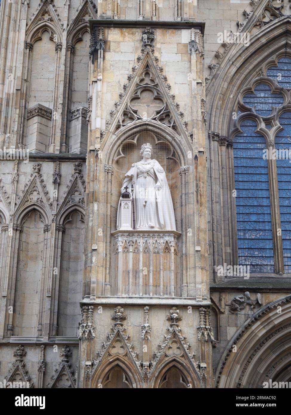 Statue de la reine Elizabeth II pour commémorer son jubilé de platine, dévoilée après son daeth Banque D'Images