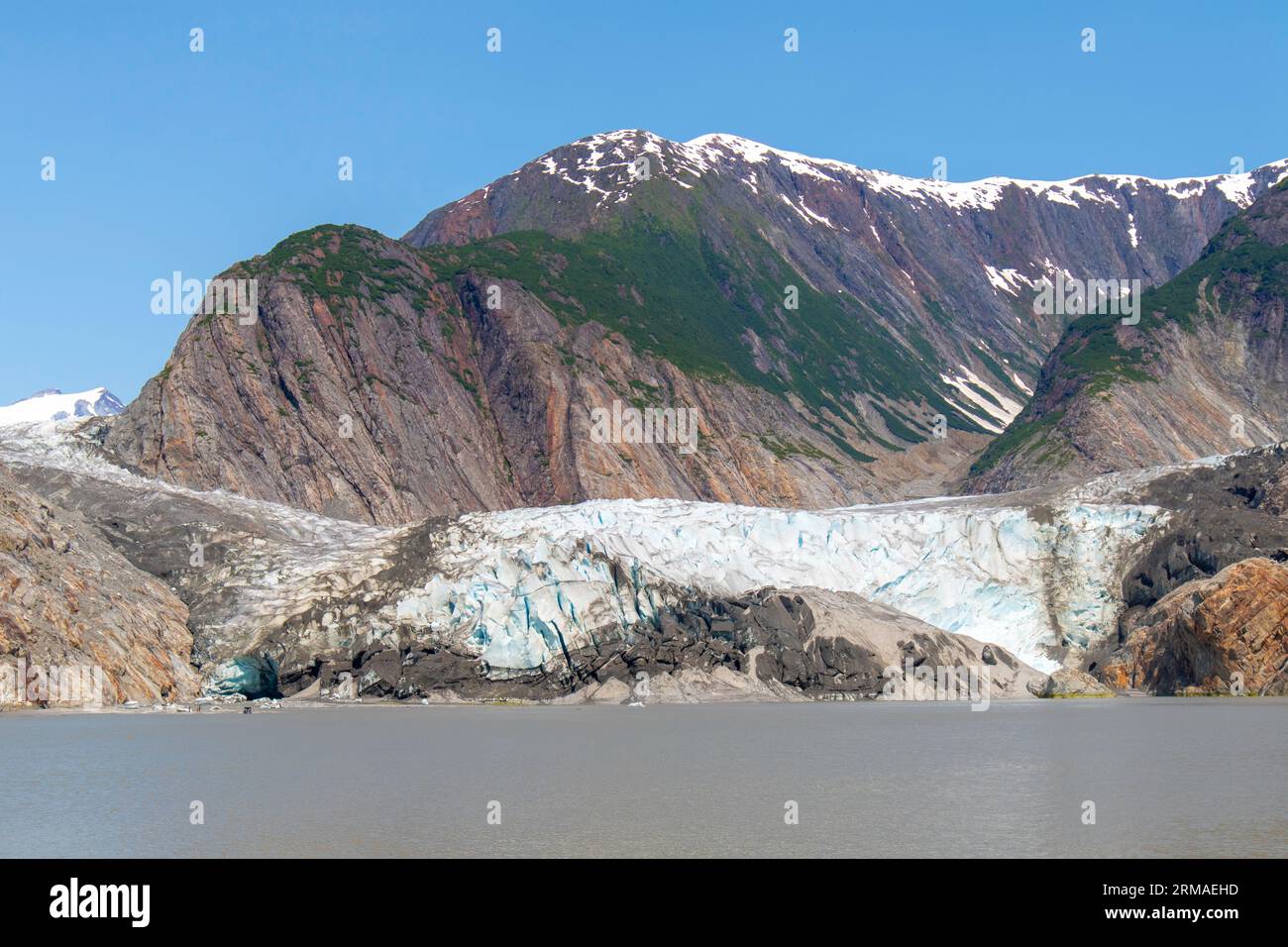 Fjord Tracy Arm, glacier Sawyer, Alaska Banque D'Images