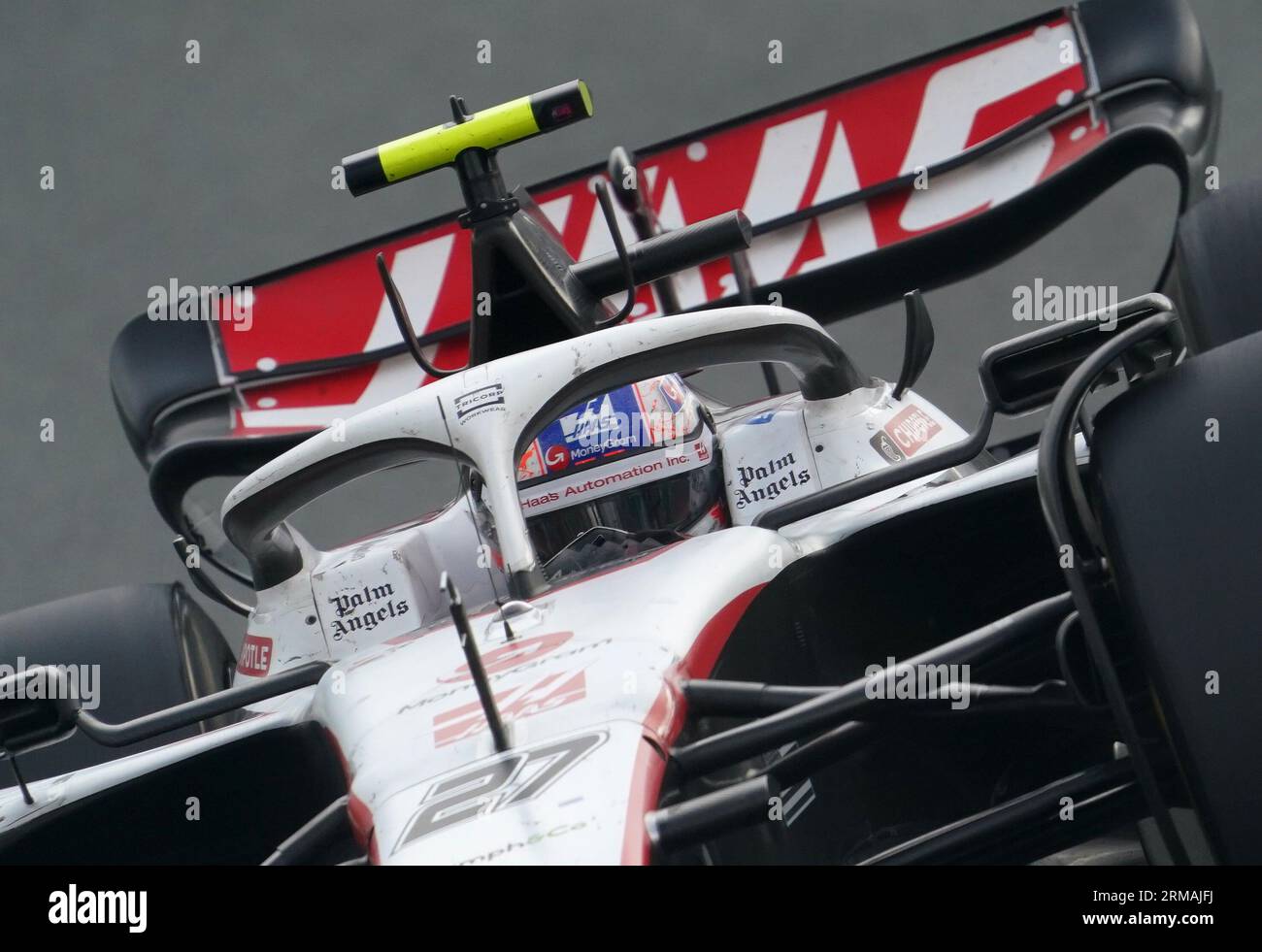 Nico Hulkenberg de Haas lors du Grand Prix des pays-Bas 2023 au circuit Zandvoort CM.com à Zandvoort, pays-Bas. Date de la photo : dimanche 27 août 2023. Banque D'Images