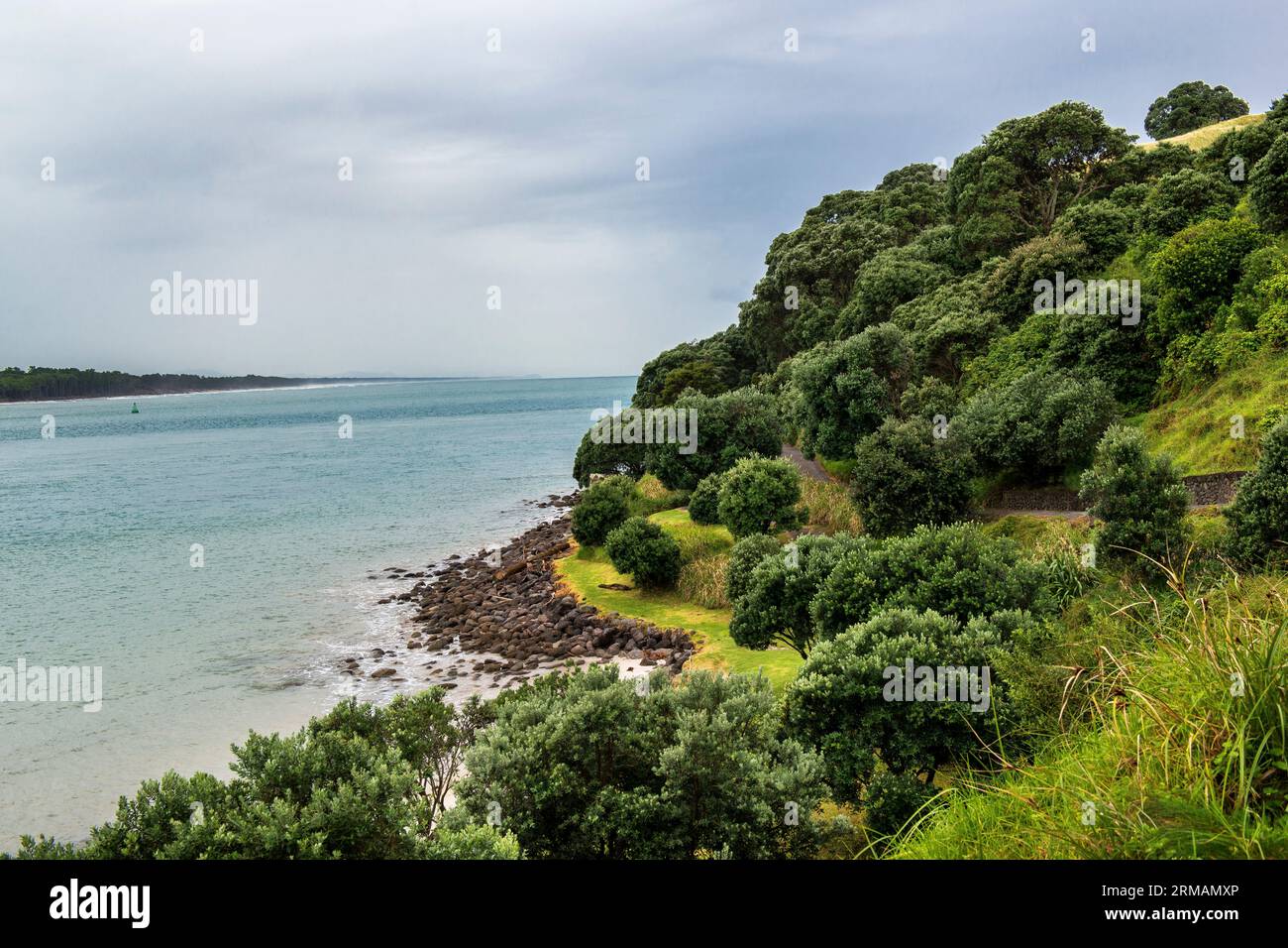 Réserve historique de Mauao, piste de base du mont Maunganui, baie de Plenty, port de Tauranga, Nouvelle-Zélande Banque D'Images