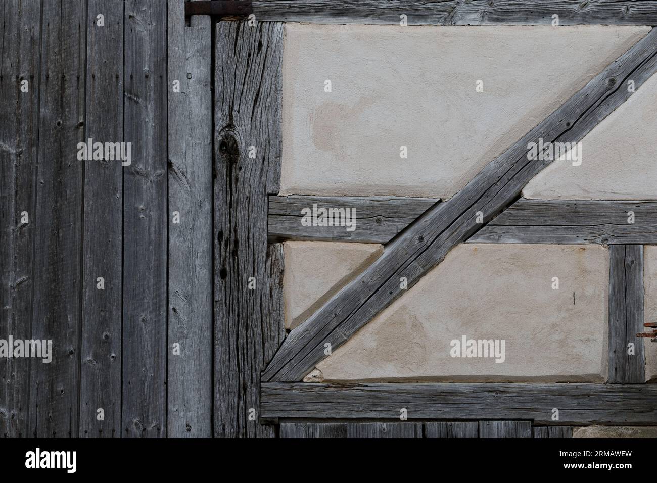 Vous voyez une construction typique à colombages en Franconie, en Allemagne Banque D'Images