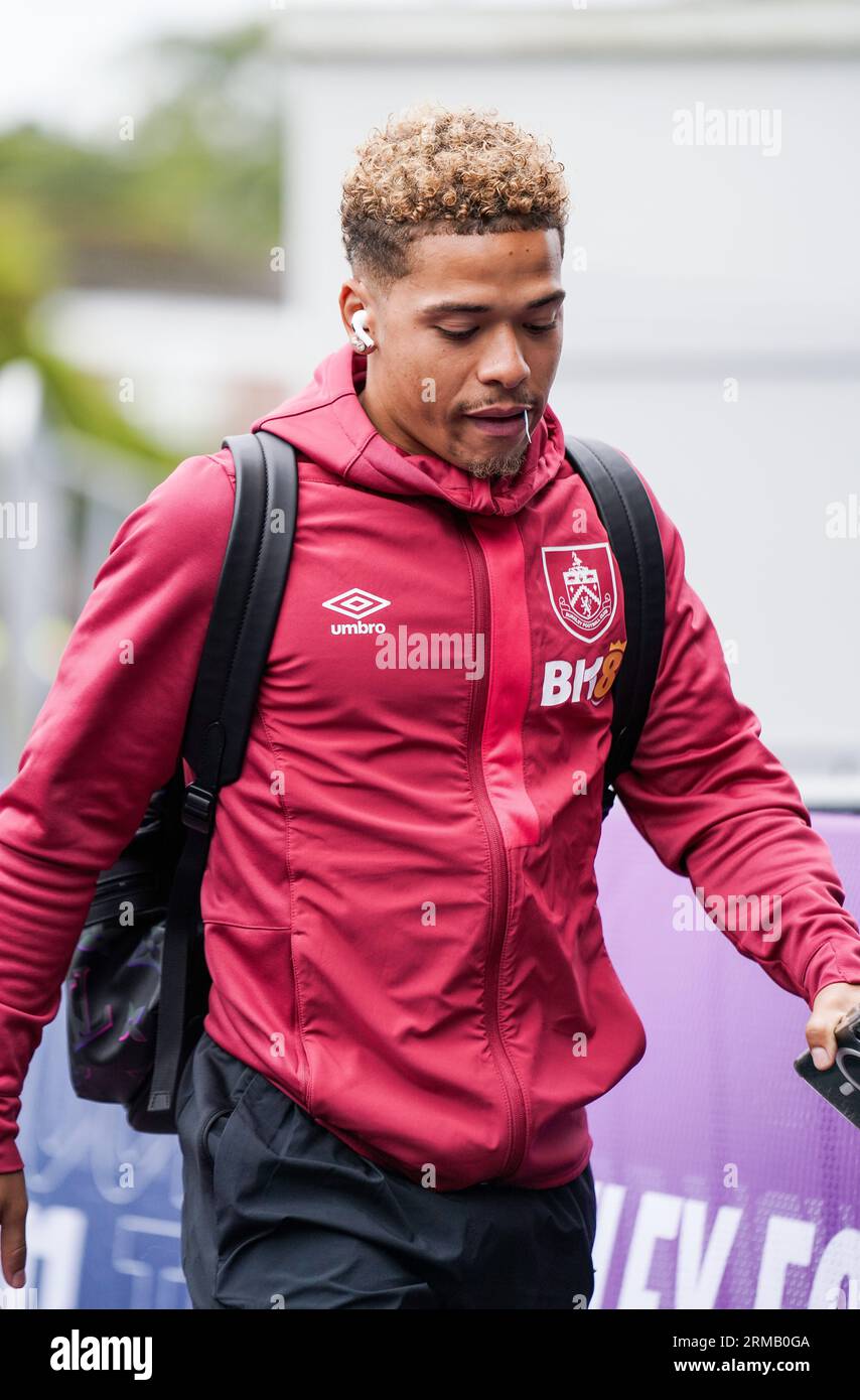 Burnley, Angleterre, 27/08/2023, arrivées des joueurs - Burnley FC - Aston Villa au Turf Moor Stadium 27 août 2023 Banque D'Images