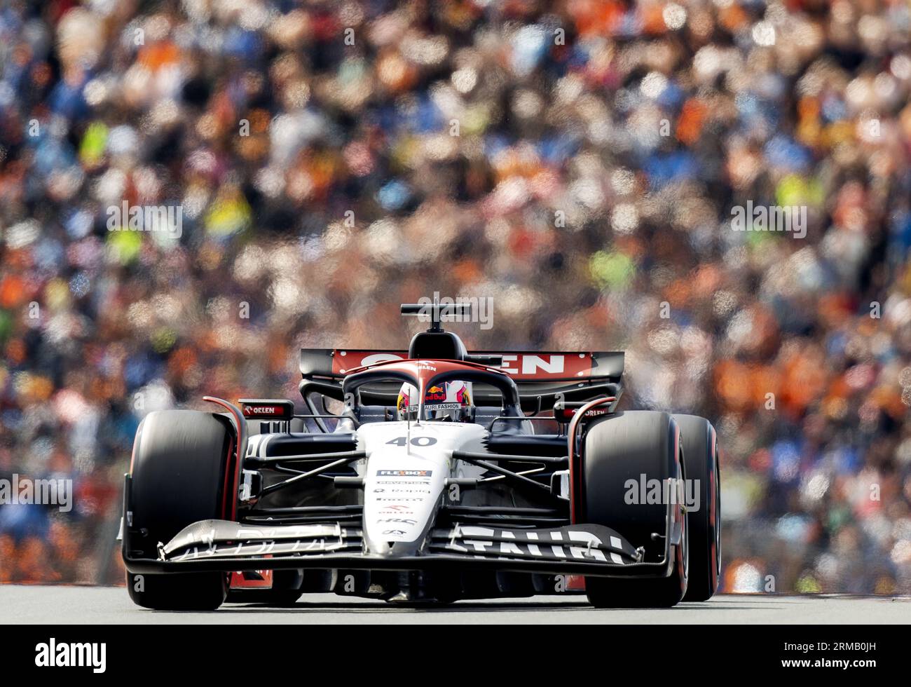 ZANDVOORT - Liam Lawson (AlphaTauri) lors du Grand Prix de F1 des pays-Bas sur le circuit Zandvoort le 27 août 2023 à Zandvoort, pays-Bas. ANP KOEN VAN WEEL Banque D'Images