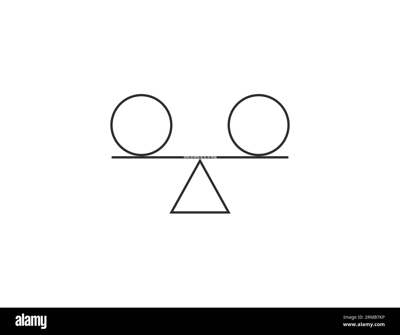 Icône stabilité, équilibre, harmonie. Illustration vectorielle. Illustration de Vecteur