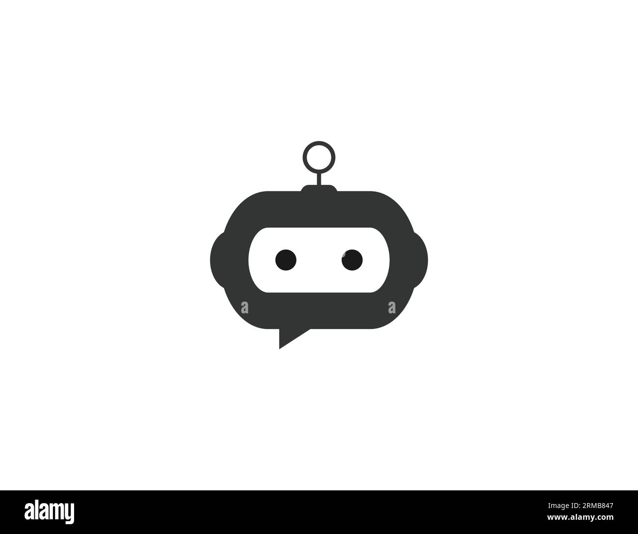 Chatbot, robot, icône d'application. Illustration vectorielle. Illustration de Vecteur