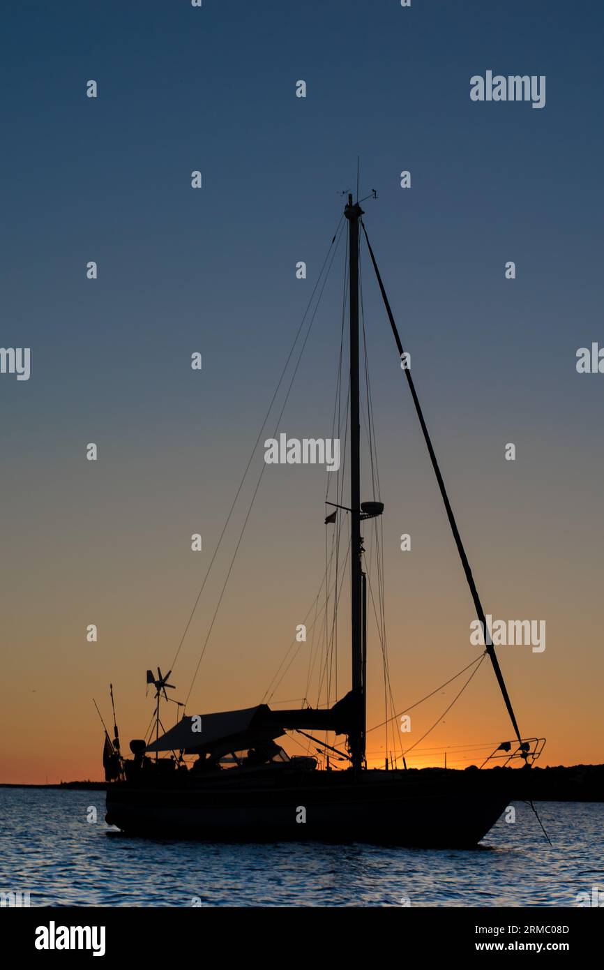 Coucher de soleil sur Minorque Banque D'Images