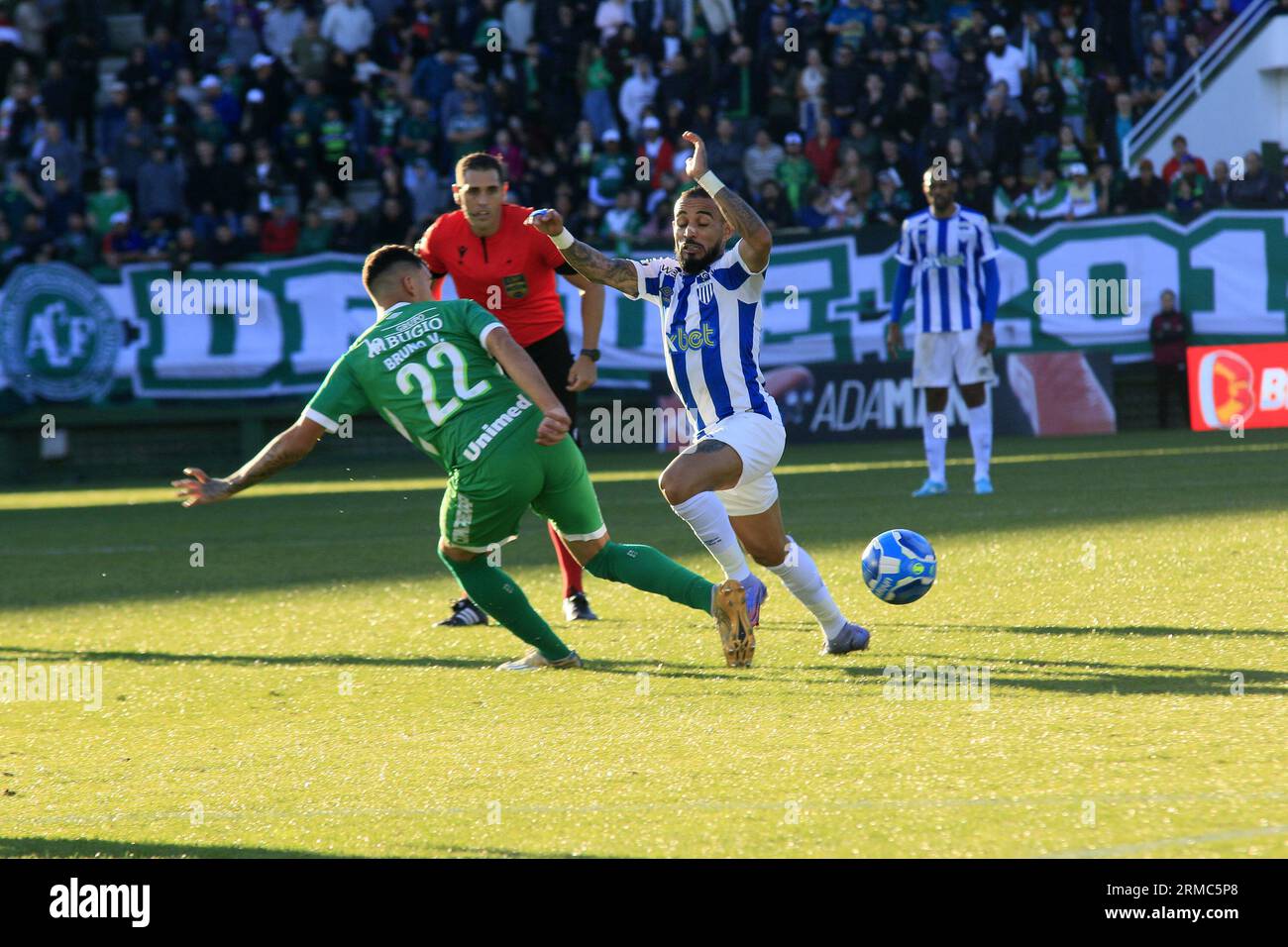 SC - CHAPECO - 27/08/2023 - BRASILEIRO B 2023, CHAPECOENSE X AVAI - Natanael joueur d'avai lors d'un match contre Chapecoense au stade Arena Conda pour le Campeonato Brasileiro B 2023. Photo : Renato Padilha/AGIF/Sipa USA Banque D'Images