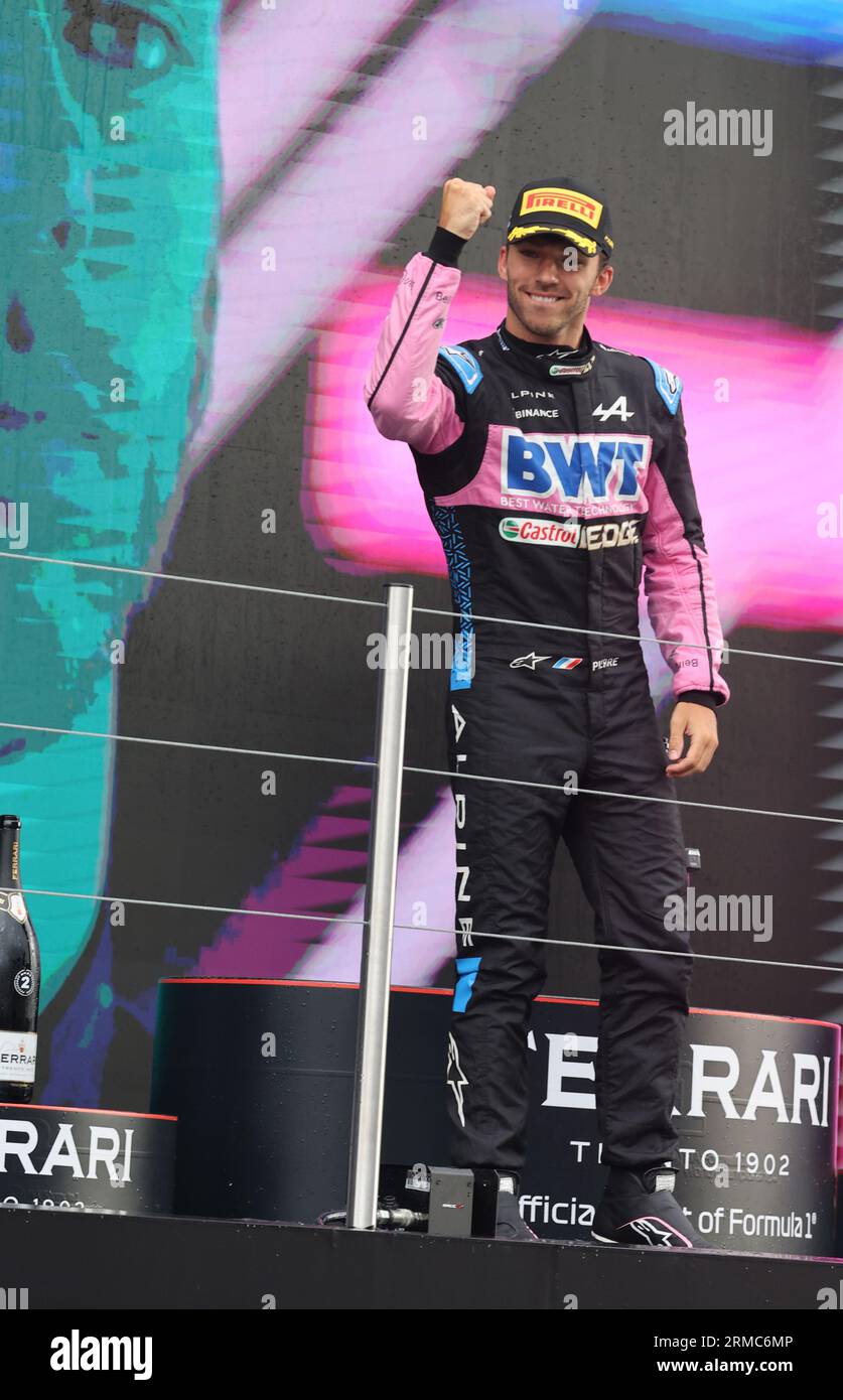 Zandvoort, pays-Bas. 27 août 2023. Zandvoort, pays-Bas, 27. Août 2023 ; Grand Prix de Formule 1 de la FIA néerlandaise, la course et les célébrations, Podium, Pierre GASLY, 3e place, formel 1 en Hollande, photo et copyright de Arthur THILL/ATP images (THILL Arthur/ATP/SPP) crédit : SPP Sport Press photo. /Alamy Live News Banque D'Images