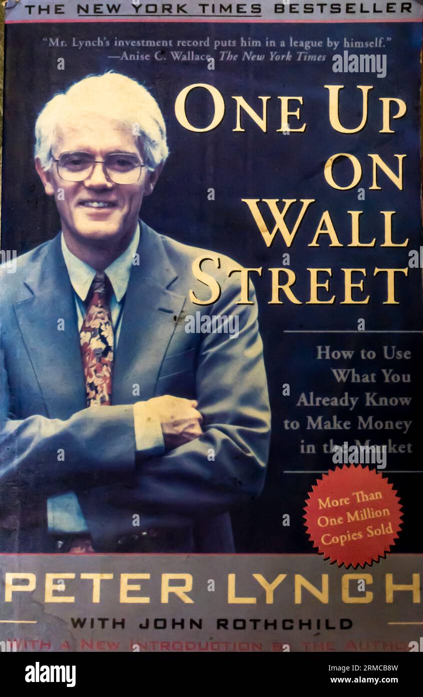 One Up on Wall Street Livre de John Rothchild et Peter Lynch 1989 Banque D'Images