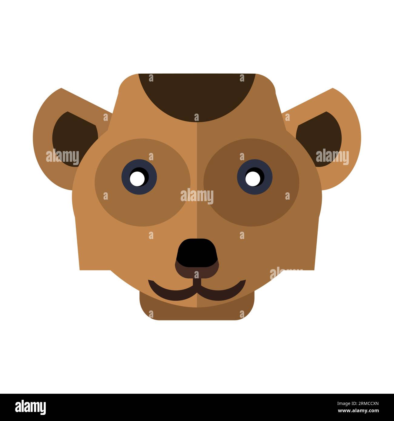 Tête de Curious Meerkat Illustration de Vecteur