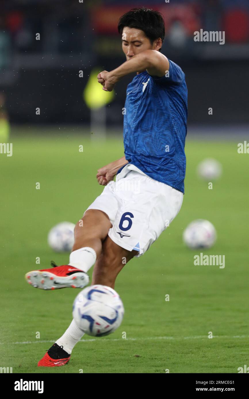 Rome, . 28 août 2023. Rome, Italie 27.08.2023 : en action lors du match de football Italie Serie A TIM 2023-2024 jour 2, entre SS Lazio vs Gênes CFC au Stade Olympique de Rome. Crédit : Agence photo indépendante/Alamy Live News Banque D'Images