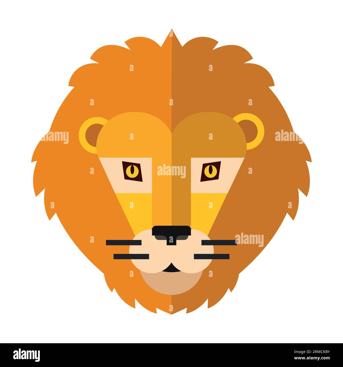 Tête de lion Illustration de Vecteur