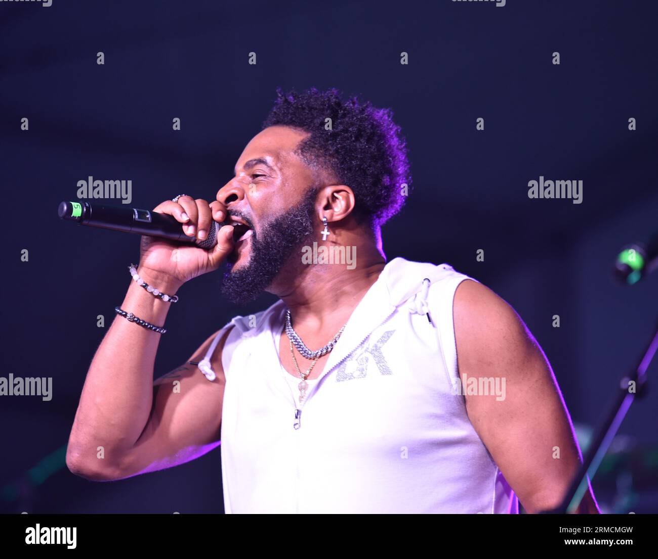 26 août 2023, Virginia Beach, Virginie, États-Unis : les BAR-KAYS apportent le funk à la Funk Fest Beach Party tenue sur la plage de Virginia Beach, Virginie le 26 août 2023. .. Photo Â© Jeff Moore (image de crédit : © Jeff Moore/ZUMA Press Wire) USAGE ÉDITORIAL SEULEMENT! Non destiné à UN USAGE commercial ! Banque D'Images