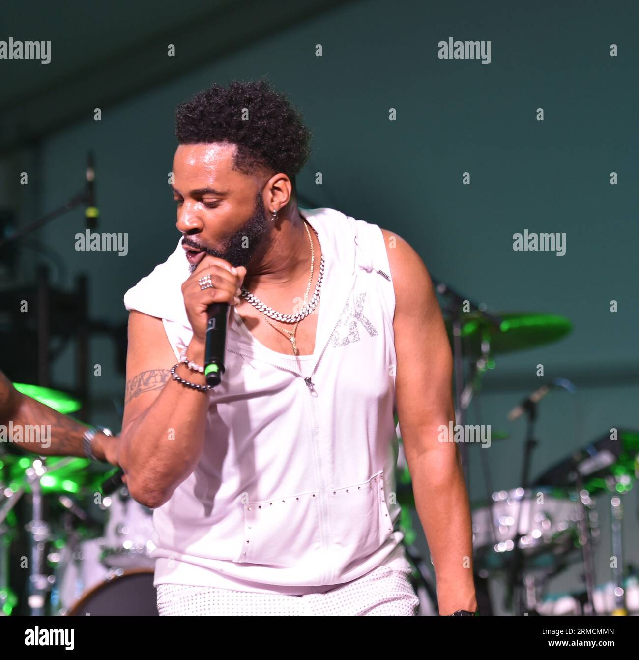 26 août 2023, Virginia Beach, Virginie, États-Unis : les BAR-KAYS apportent le funk à la Funk Fest Beach Party tenue sur la plage de Virginia Beach, Virginie le 26 août 2023. .. Photo Â© Jeff Moore (image de crédit : © Jeff Moore/ZUMA Press Wire) USAGE ÉDITORIAL SEULEMENT! Non destiné à UN USAGE commercial ! Banque D'Images