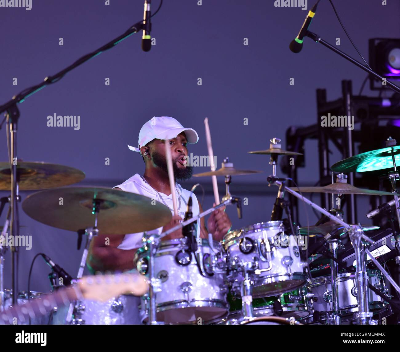 26 août 2023, Virginia Beach, Virginie, États-Unis : les BAR-KAYS apportent le funk à la Funk Fest Beach Party tenue sur la plage de Virginia Beach, Virginie le 26 août 2023. .. Photo Â© Jeff Moore (image de crédit : © Jeff Moore/ZUMA Press Wire) USAGE ÉDITORIAL SEULEMENT! Non destiné à UN USAGE commercial ! Banque D'Images