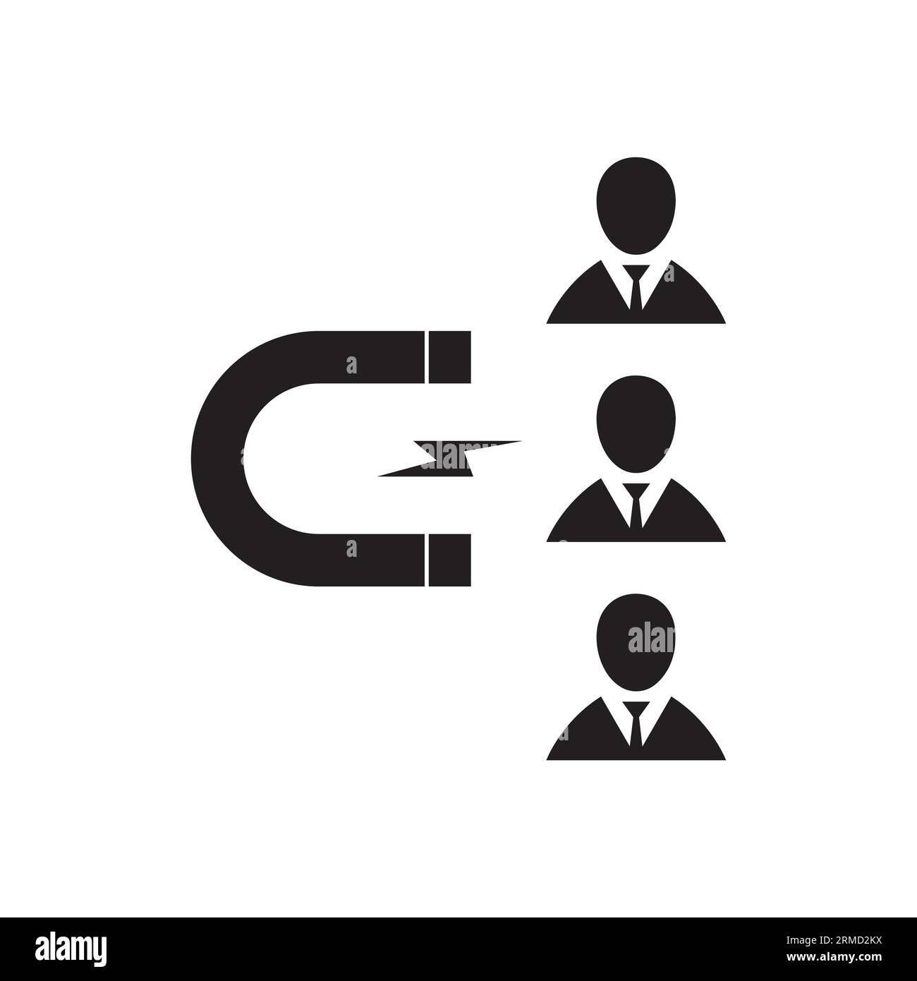 Icône attirer les clients. Icône Vector. Icône attirer les clients. Icône Vector Illustration de Vecteur