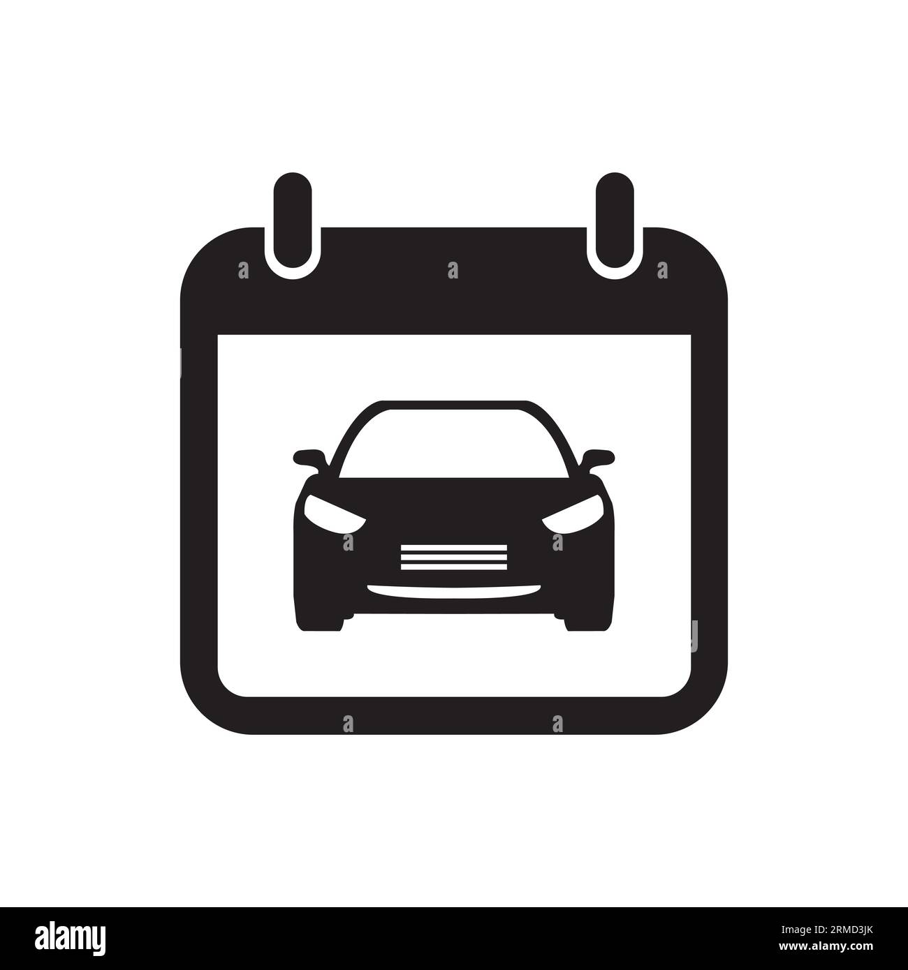 Location de voiture, icône de vecteur de réservation Illustration de Vecteur