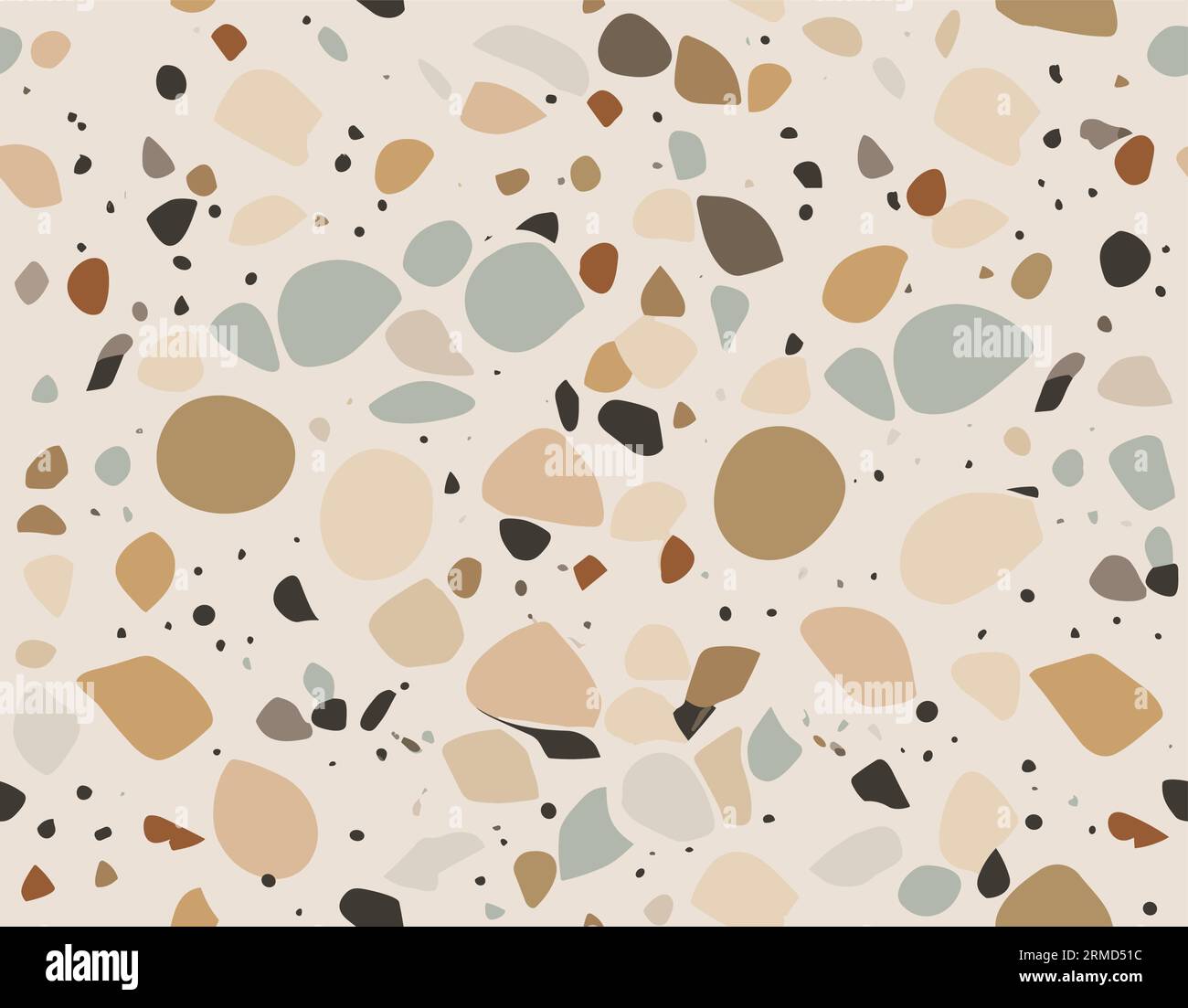 Terrazzo motif de pierre beige fond d'art vectoriel Illustration de Vecteur