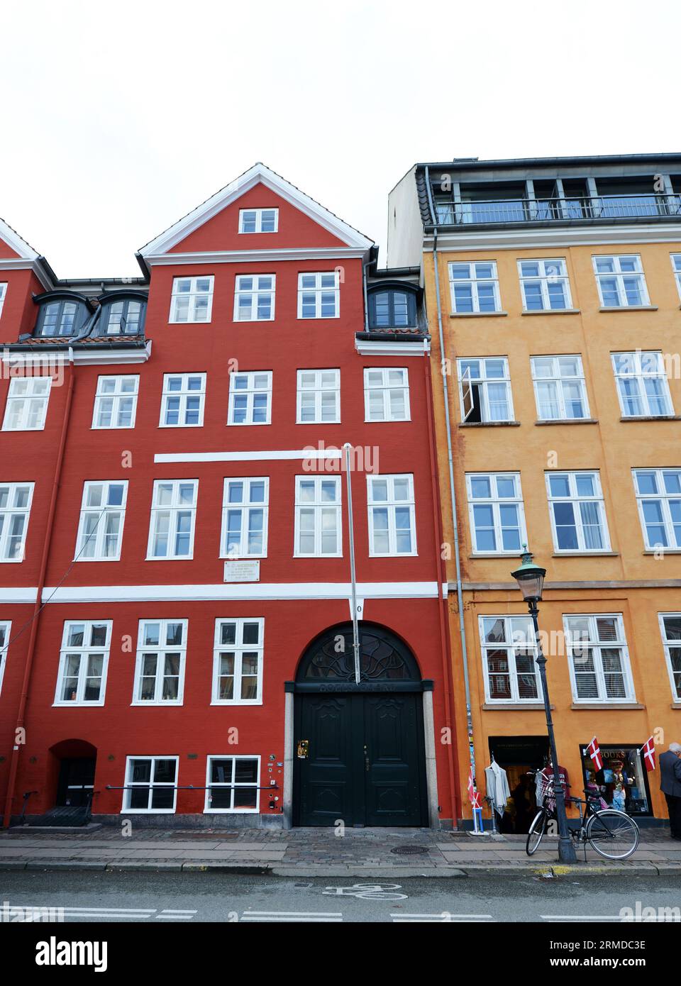 Boel House / Nyhavn 20 où vivait Hans Christian Andersen. Nyhavn, Copenhague, Danemark. Banque D'Images