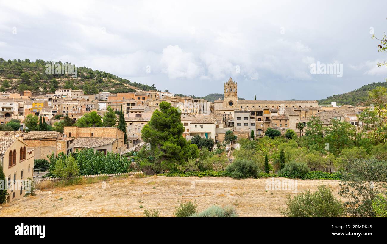 Monastère cistercien de Santa Maria de Vallbona de les Monges, Catalogne. Voyage touristique en Espagne. Banque D'Images
