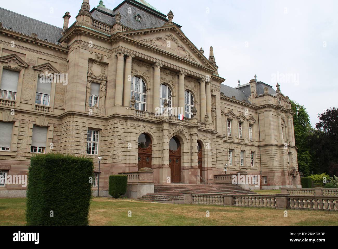 salle en pierre (cour d'appel) à colmar en alsace (france) Banque D'Images