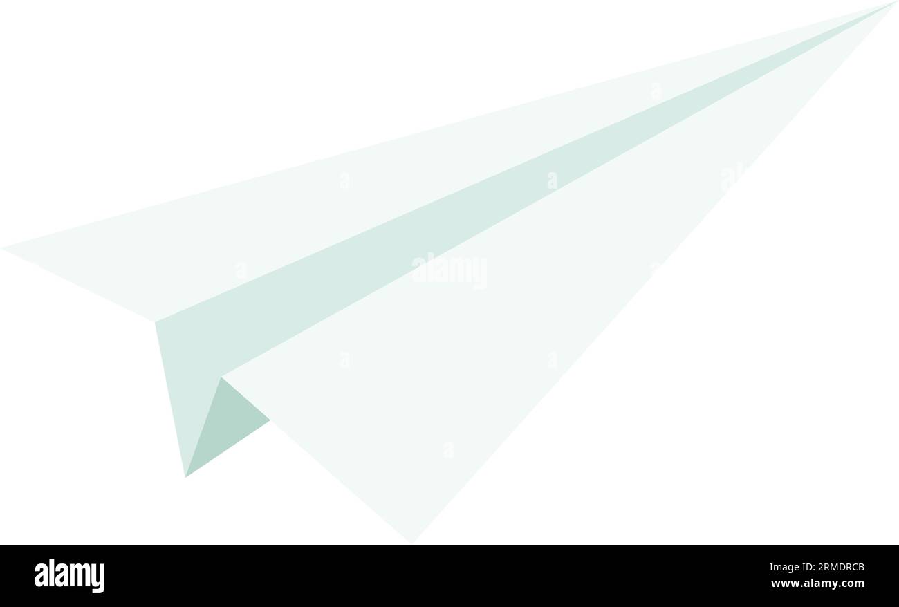 Simple icône isolée d'avion de papier plié, concept de créativité Illustration de Vecteur