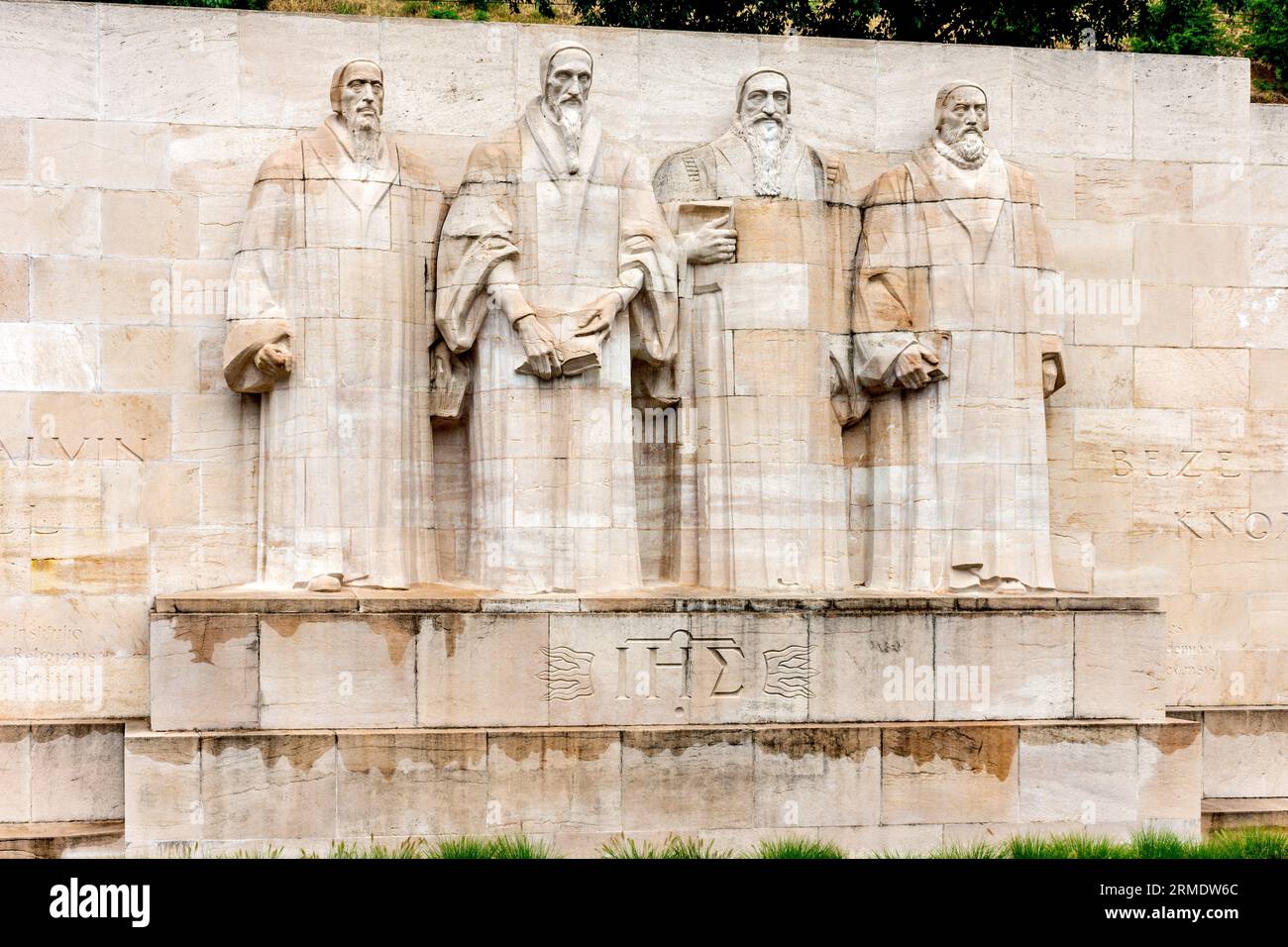 Mur des réformateurs in Parc des bastions, les bastions, Vieille-ville, Genève (Genève) Canton de Genève, Suisse Banque D'Images