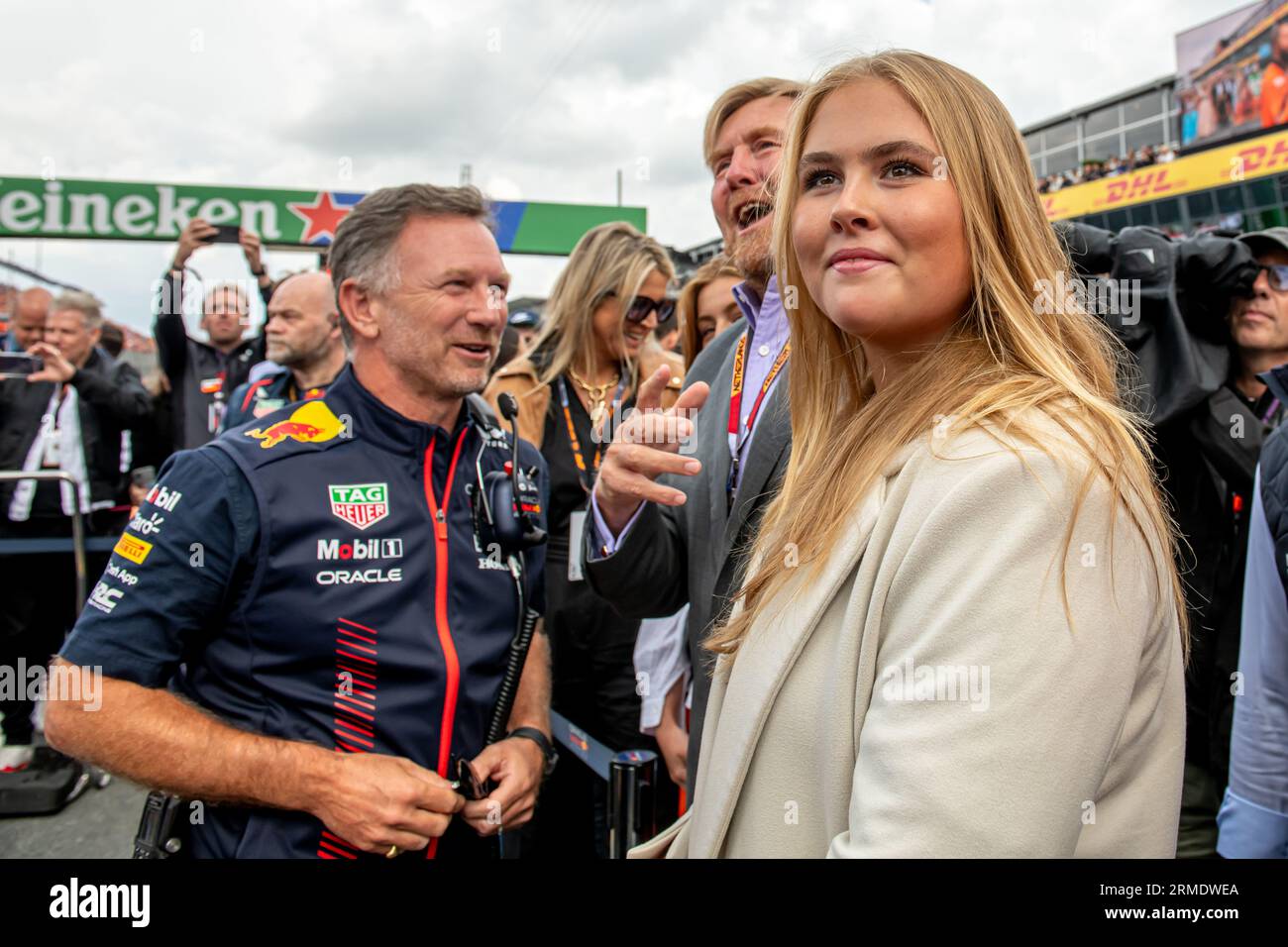 Zandvoort, pays-Bas. 28 août 2023. Willem-Alexander, roi des pays-Bas, célébrité, roi des pays-Bas, Grand Prix des pays-Bas 2023, circuit Zandvoort, pays-Bas crédit : BSR Agency/Alamy Live News Banque D'Images