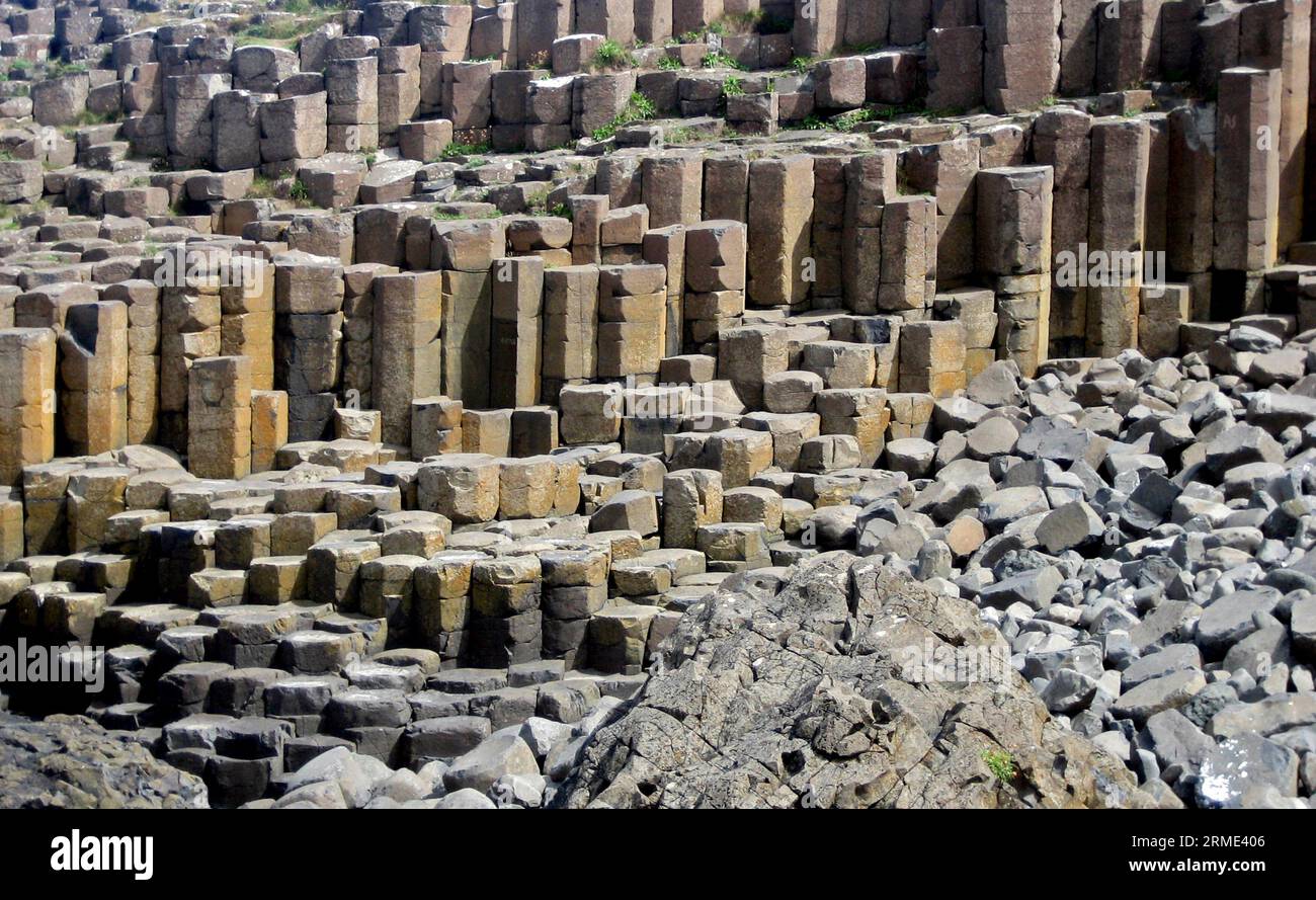 Giant's Causeway, l'Irlande du Nord Banque D'Images