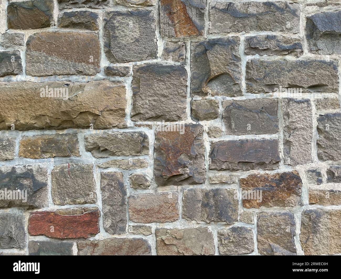 Close Up Stone Wall texture avec de grandes briques sur l'ancienne église historique en Allemagne, Europe no 3 Banque D'Images