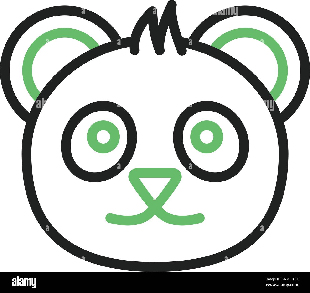 Image d'icône Panda. Illustration de Vecteur Image d'icône Panda. Illustration de Vecteur