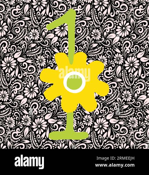 Lettre alphabet 1, Alphabet Letter Design, Alphabet Letter Illustration, Latter Art, lettrage illustration, vecteur alphabet, vecteur de police Illustration de Vecteur