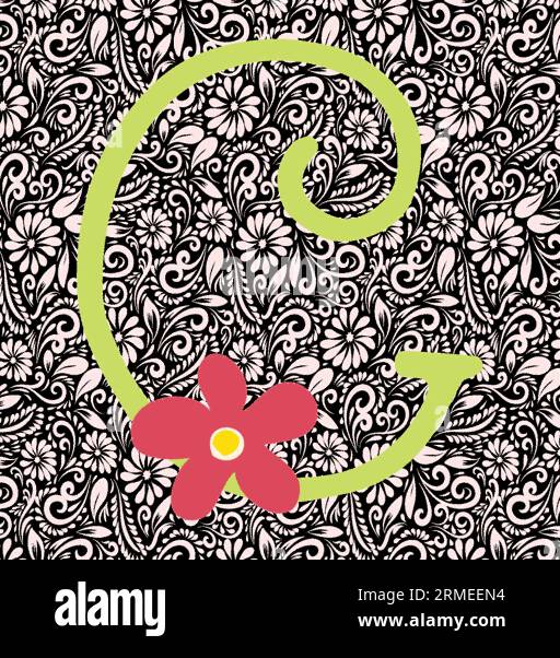 Lettre alphabétique C, Alphabet Letter Design, Alphabet Letter Illustration, Latter Art, lettrage illustration, vecteur alphabet, vecteur de police Illustration de Vecteur