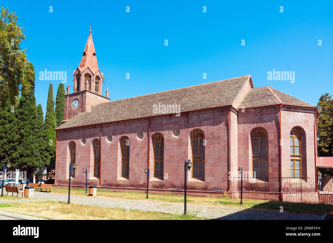 Vieille église luthérienne de St. Jean dans la ville de Goygol, construit en 1854. Azerbaïdjan occidental Banque D'Images Vieille église luthérienne de St. Jean dans la ville de Goygol, construit en 1854. Azerbaïdjan occidental Banque D'Images