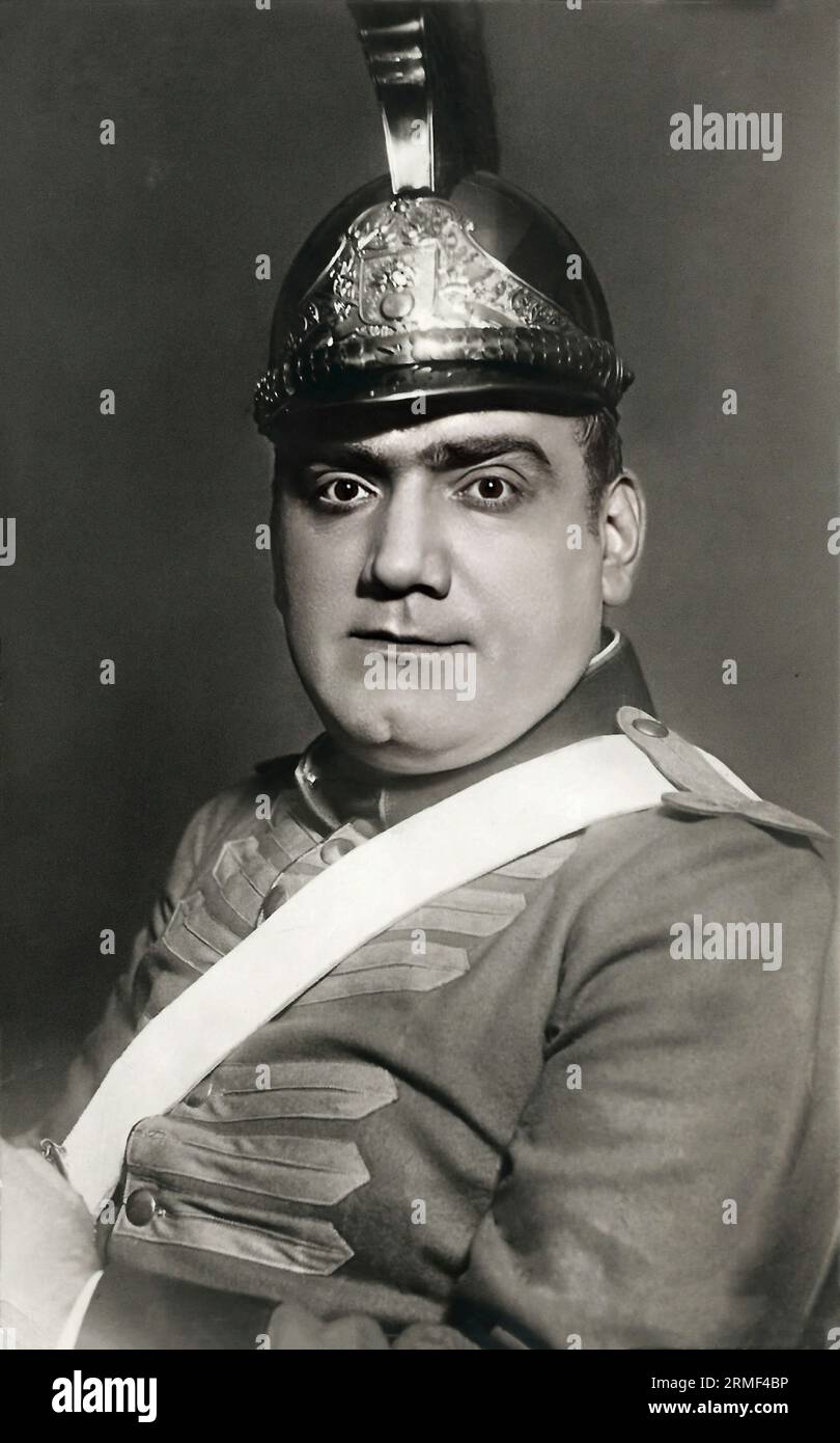 Enrico Caruso ténor italien dans le rôle de Don Josè dans Opera Carmen Banque D'Images